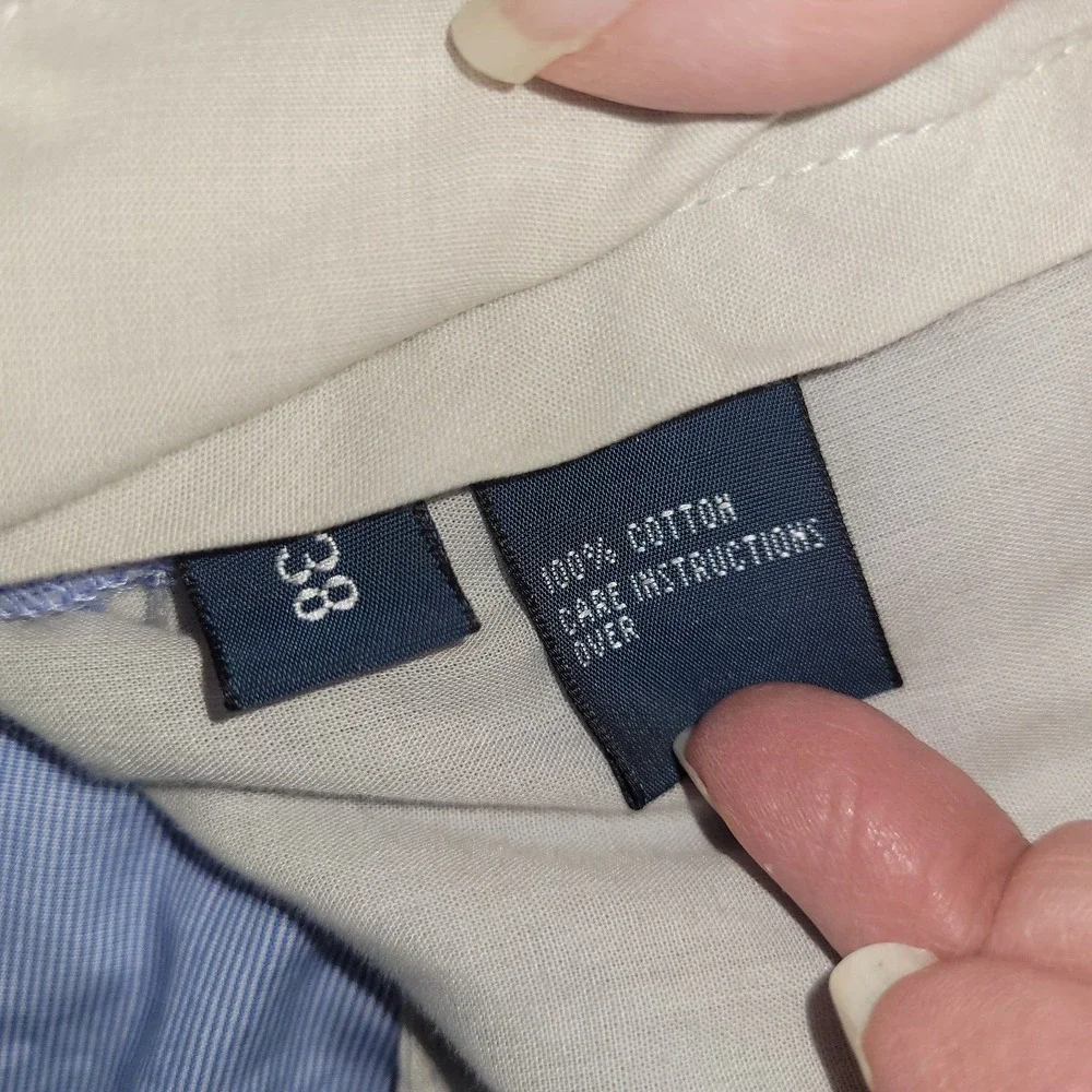 Polo Ralph Lauren Shorts Mens 38 Blue Pinstripe Slim‎ Fit 8